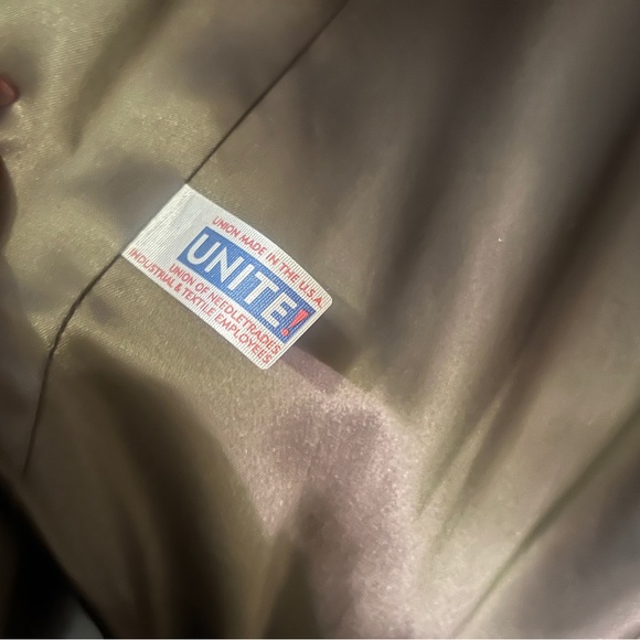 100% Wool Trench Coat - Olive Green Gorgeous Vintage - Picture 4 of 16